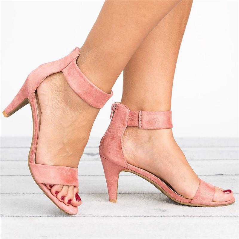Sandals European And American Large Size Women'S Shoes Leopard Print Stiletto Women'S Sandals