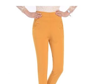 Middle-Aged And Elderly Elastic Waist Pants Stretch Mother Pants Summer Thin Middle-Aged Women'S High Waist Large Size Trousers