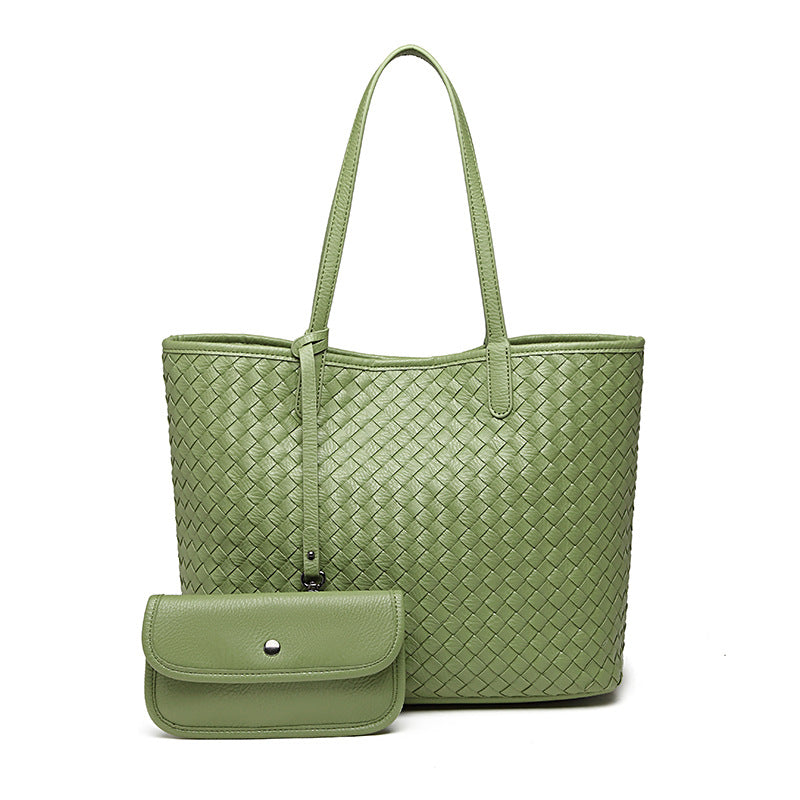 New European And American Pu One Shoulder Shopping Bag In Early Spring Of