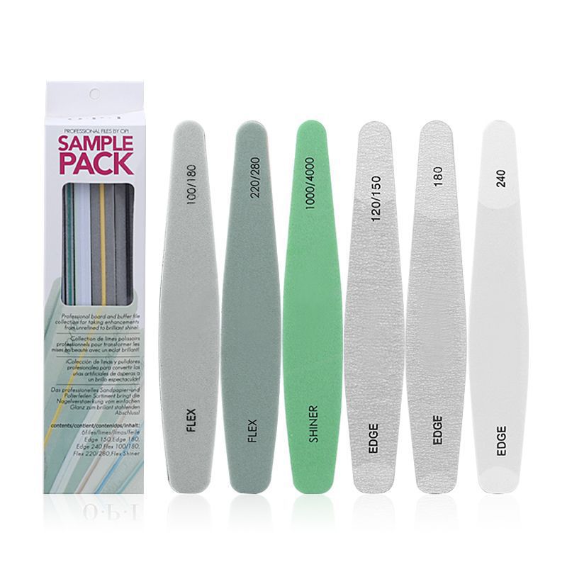 Green Waterproof Nail File Diamond Double-Sided Polishing Strip