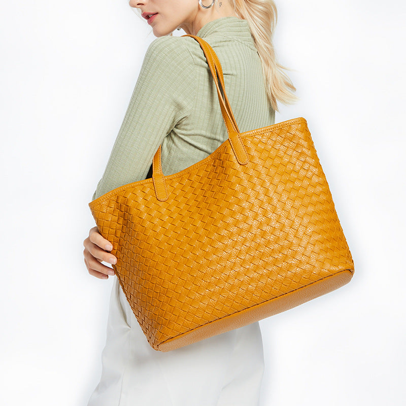 New European And American Pu One Shoulder Shopping Bag In Early Spring Of