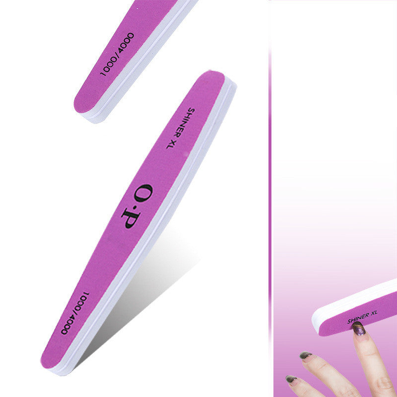 Green Waterproof Nail File Diamond Double-Sided Polishing Strip