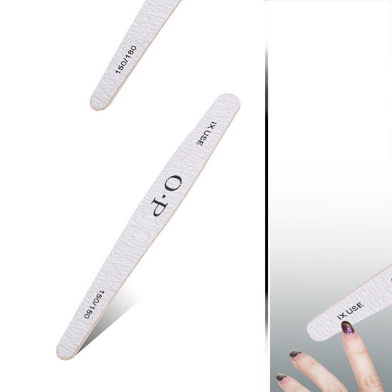 Green Waterproof Nail File Diamond Double-Sided Polishing Strip