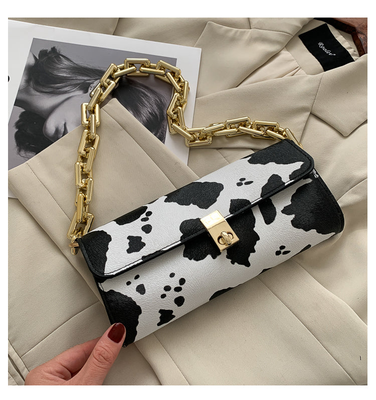 Fashion Texture Chain Shoulder Bag Autumn And Winter Fashion Portable Underarm Bag