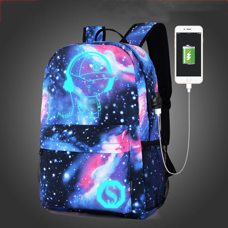 Korean Version Of Oxford Cloth Men'S Printed Backpack