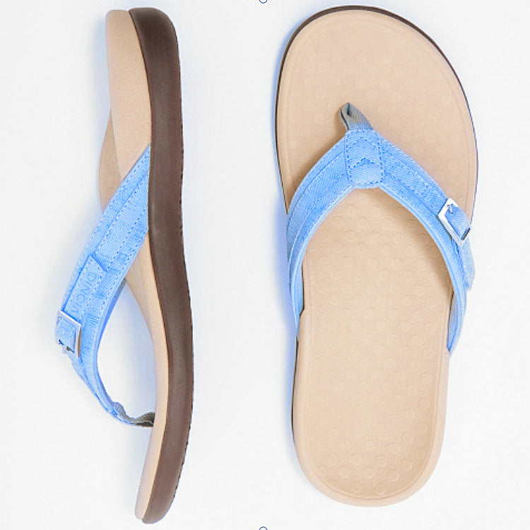 Large Size Light Flat Heel Leisure Low Heel Beach Women'S Herringbone Slippers In Stock