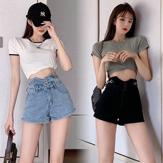 High Waist Women'S Jeans Are Loose And Slim