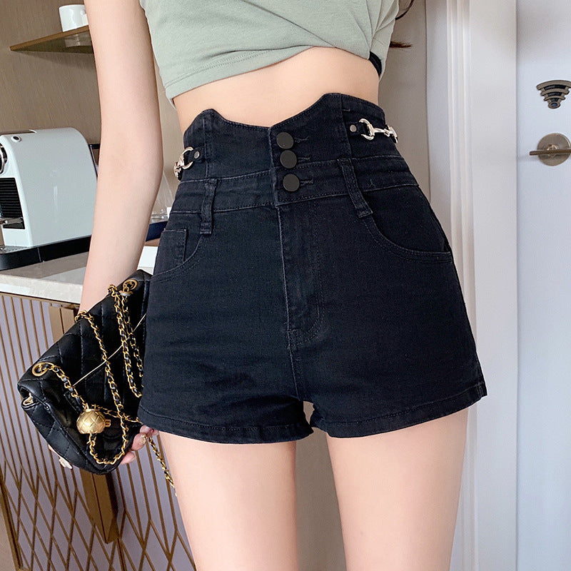 High Waist Women'S Jeans Are Loose And Slim