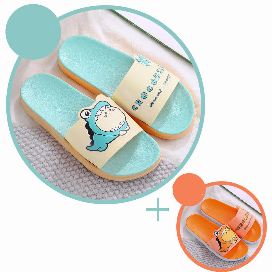 Slippers Female Summer Net Red Korean Cartoon Cute Ins Non-Slip Deodorant Home Slippers For Outer Wear