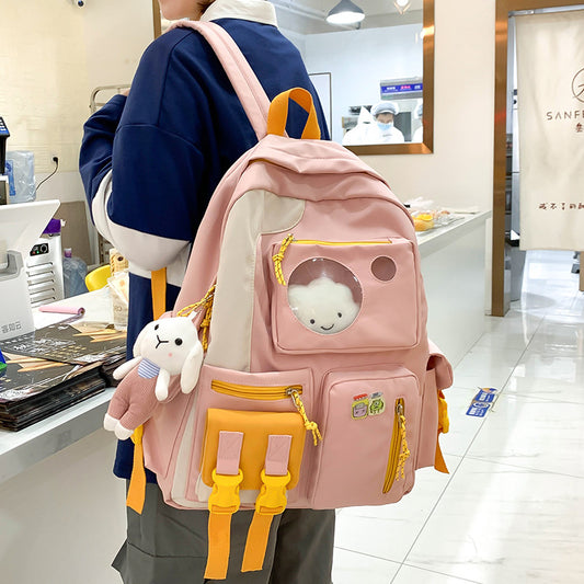 New Trend Personality Outdoor Color Backpack Leisure