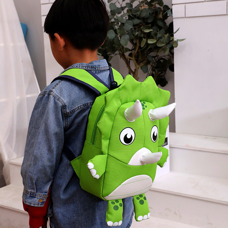 Tegneserie Lille Dinosaur Anti-tabt Skoletaske