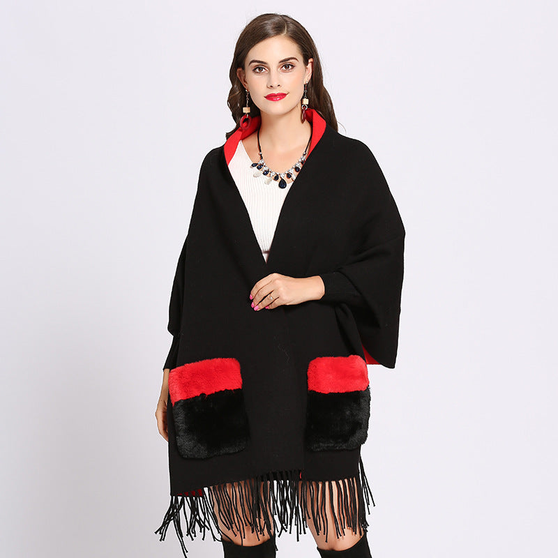 Women's knitted Cape