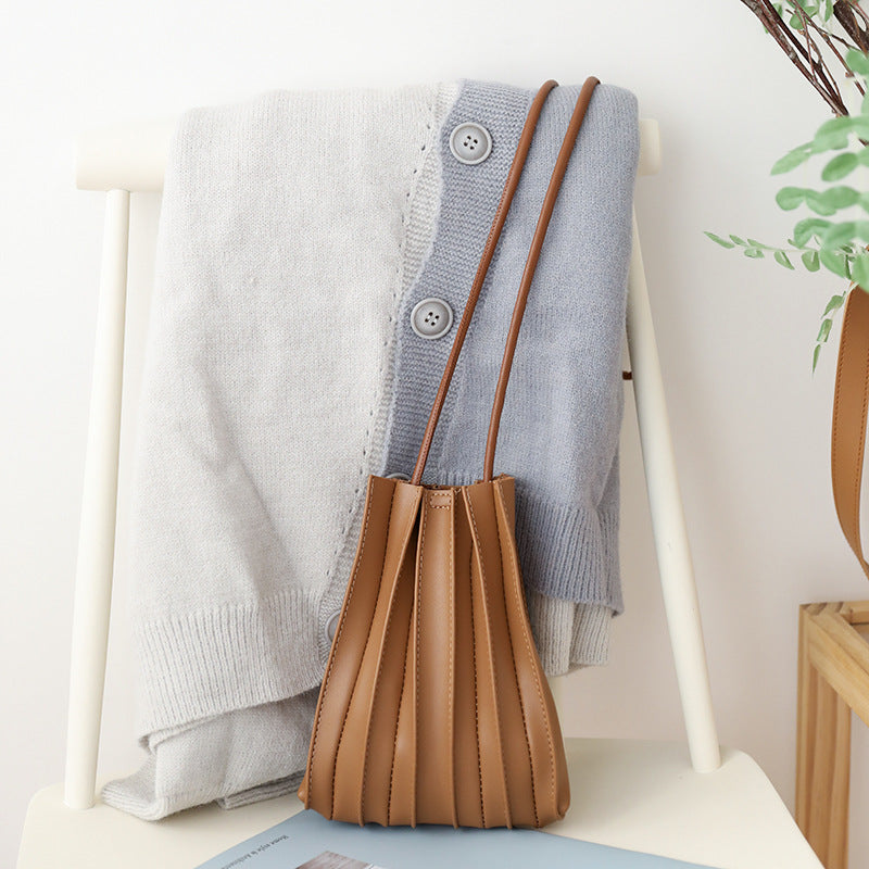 Japanese Sweet Pleated Shoulder Bag