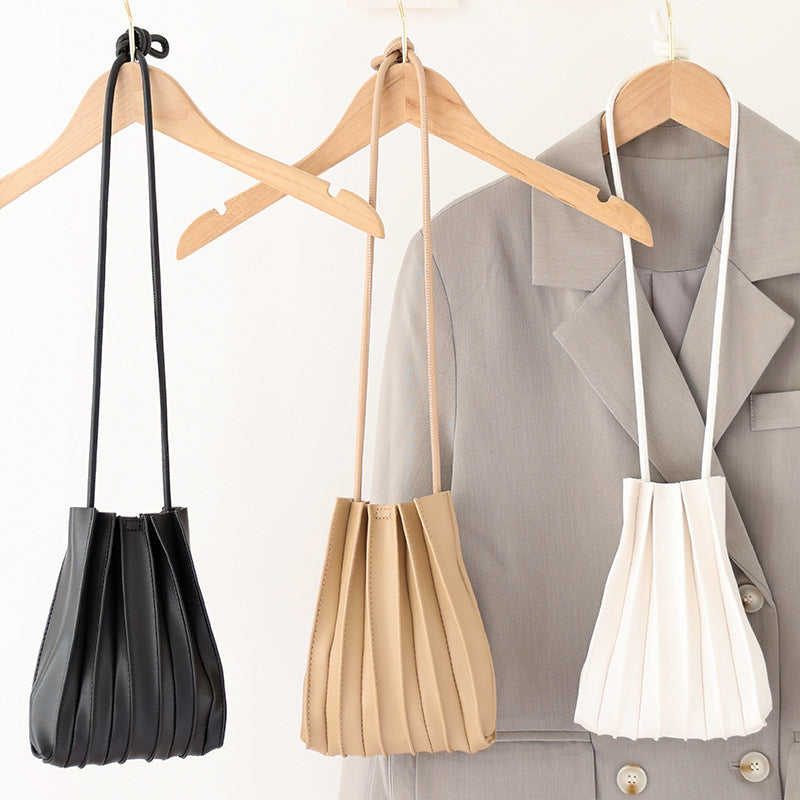 Japanese Sweet Pleated Shoulder Bag