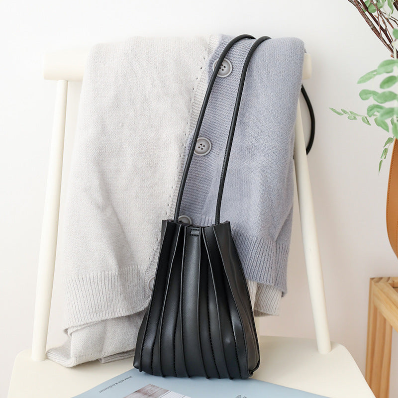 Japanese Sweet Pleated Shoulder Bag