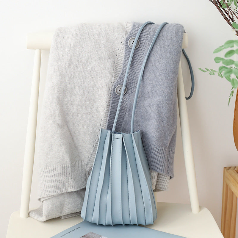 Japanese Sweet Pleated Shoulder Bag