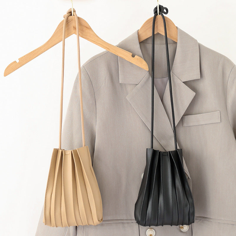 Japanese Sweet Pleated Shoulder Bag