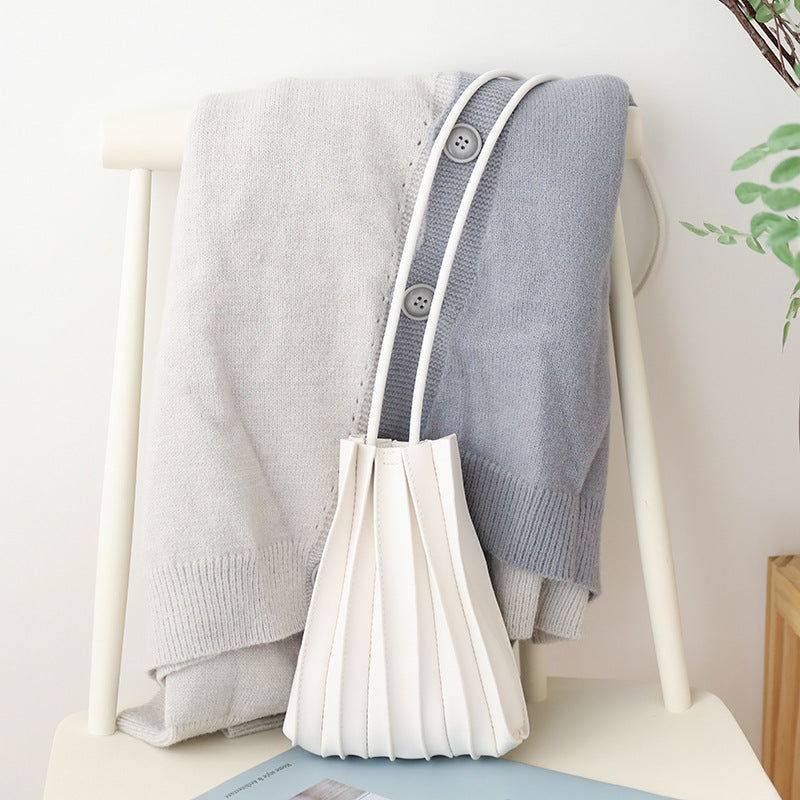 Japanese Sweet Pleated Shoulder Bag