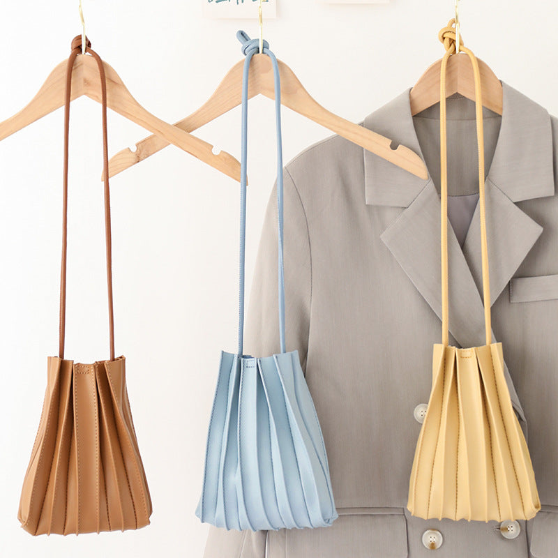 Japanese Sweet Pleated Shoulder Bag