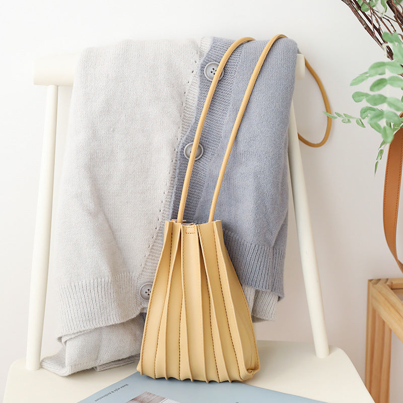 Japanese Sweet Pleated Shoulder Bag