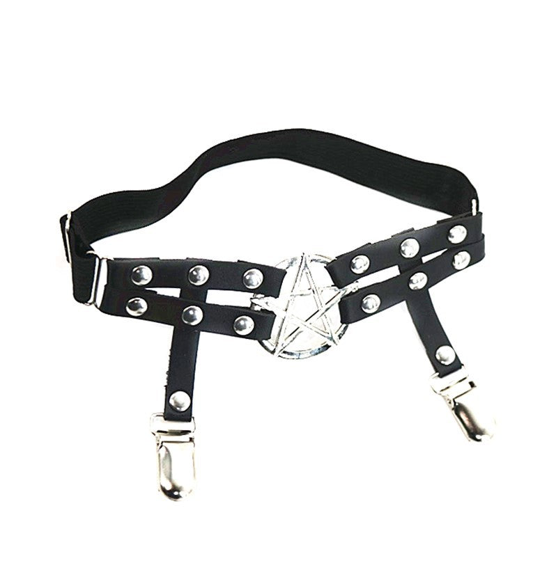 Five-star Leg Ring Garter Belt Jewelry Versatile, Couple Hip-hop Trend