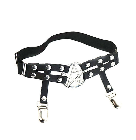 Five-star Leg Ring Garter Belt Jewelry Versatile, Couple Hip-hop Trend