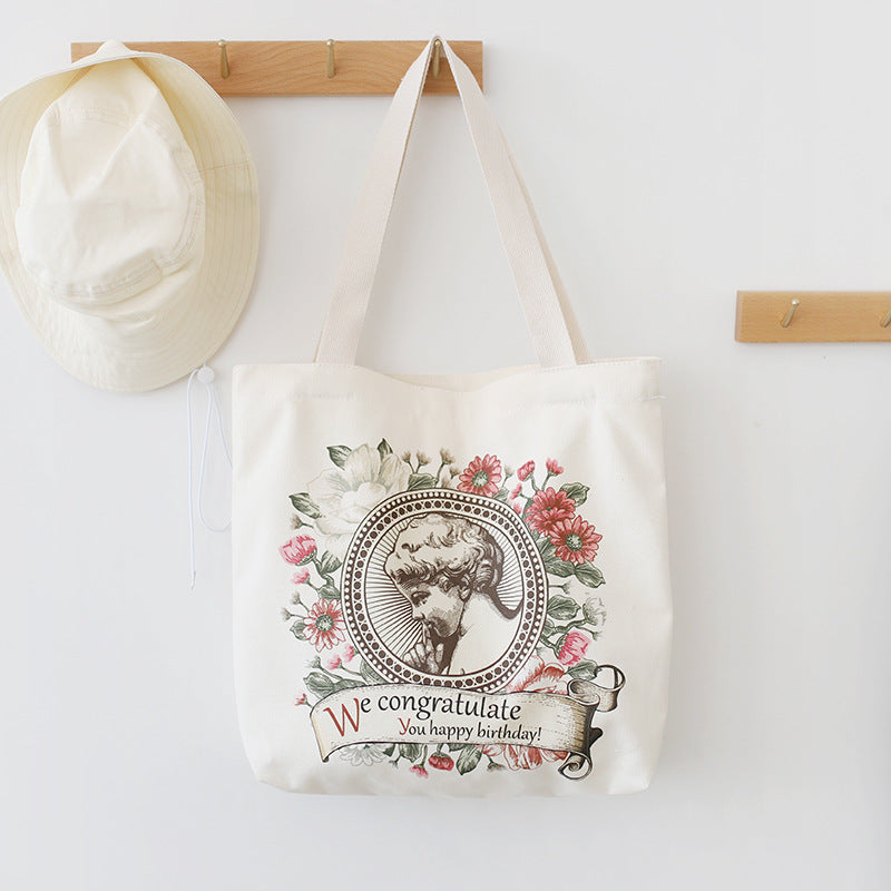 Canvas Bag Women'S Shoulder Bag New Fashion Korean Cotton Bag