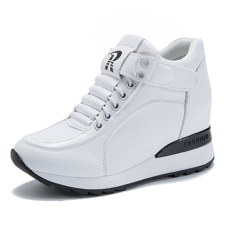 Inner Increase Women'S Shoes Spring Shoes Korean Version Of The Wild Sports Spring Casual Black Increase Small White Shoes