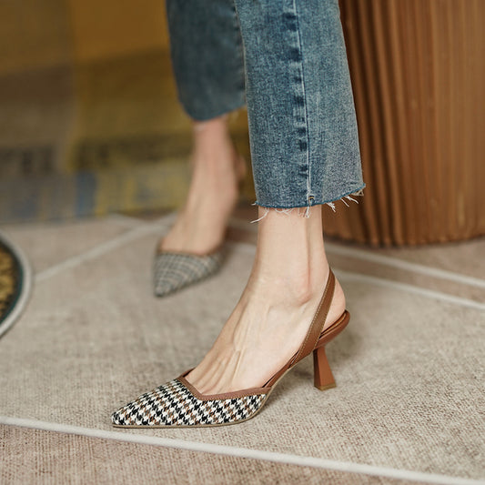 Baotou-sandaler til damer med stilettehæl
