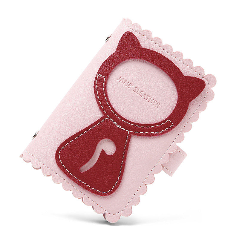 Anti-Degaussing Card Holder Compact Card Case Wallet Women'S Ultra-Thin Large Capacity