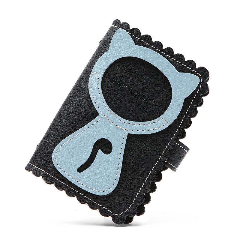 Anti-Degaussing Card Holder Compact Card Case Wallet Women'S Ultra-Thin Large Capacity
