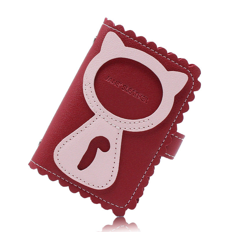 Anti-Degaussing Card Holder Compact Card Case Wallet Women'S Ultra-Thin Large Capacity