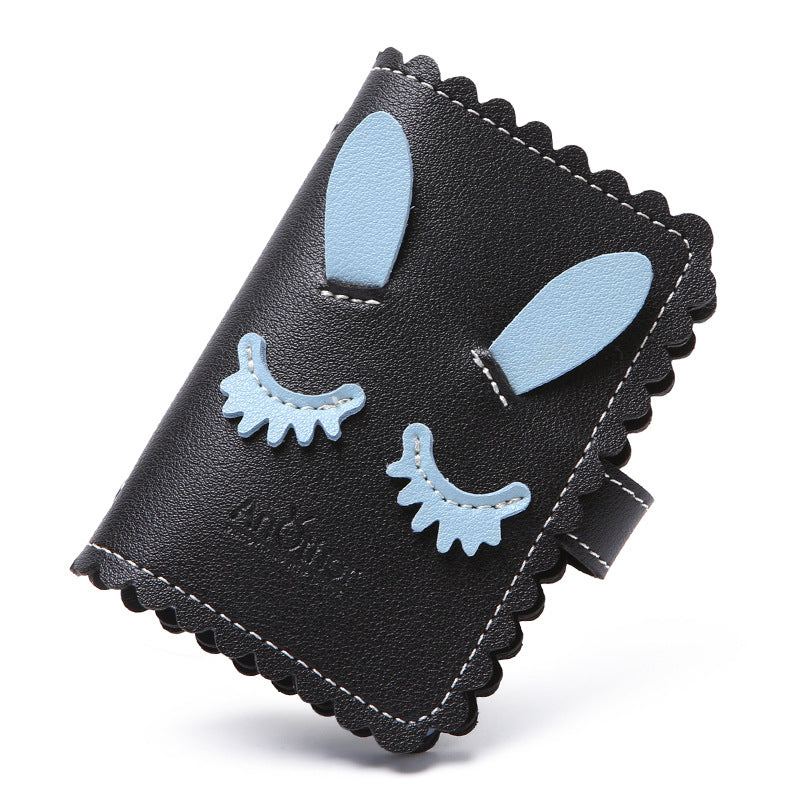 Anti-Degaussing Card Holder Compact Card Case Wallet Women'S Ultra-Thin Large Capacity