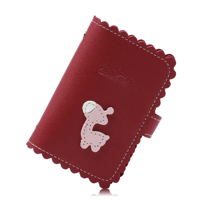 Anti-Degaussing Card Holder Compact Card Case Wallet Women'S Ultra-Thin Large Capacity