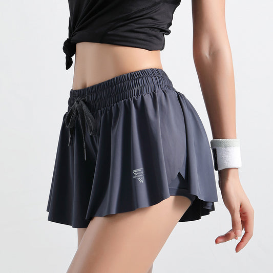 Women's Summer Anti-glare Double Layer Safety Quick-drying Loose Culottes