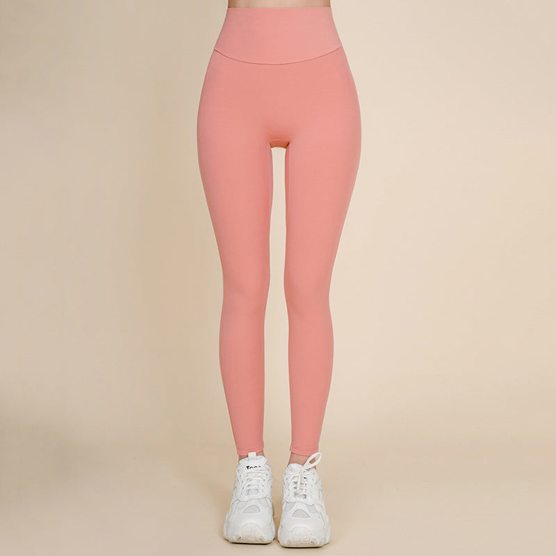 Women'S Fitness Trousers High-Waisted Cross-Back One-Piece Yoga Pants Sports Pants Ninth Pants