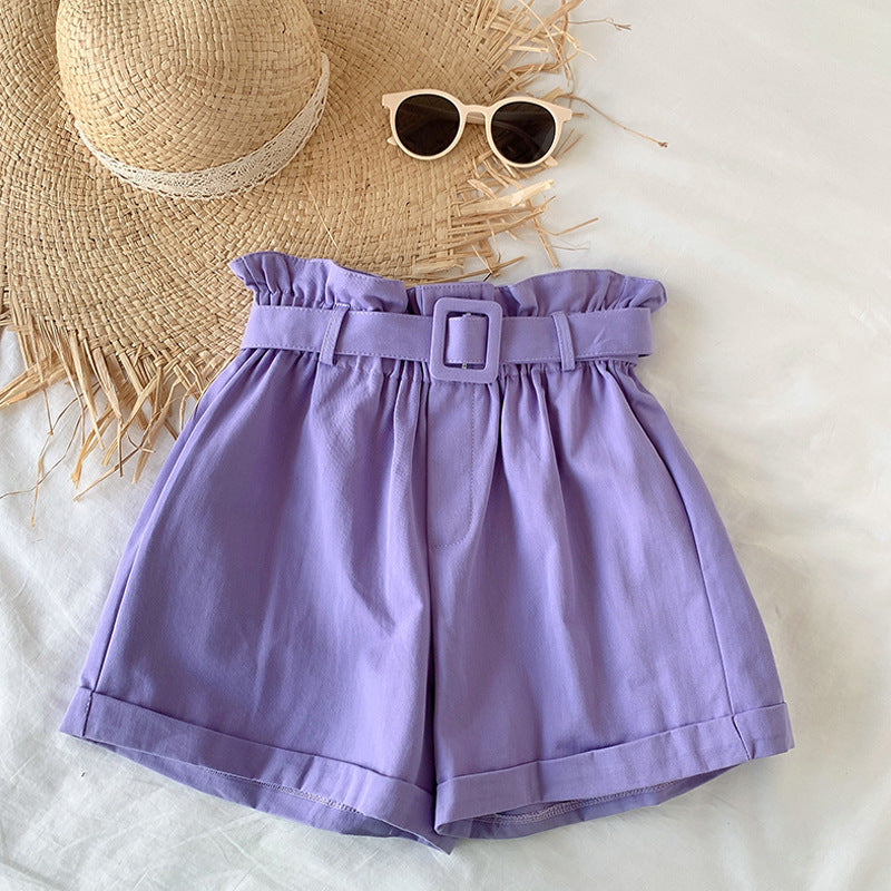 High Waist Slim Casual Shorts