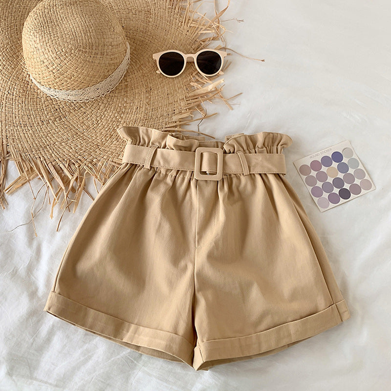 High Waist Slim Casual Shorts