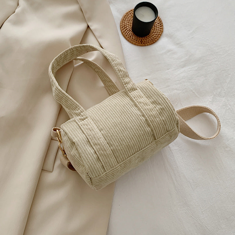Fashion Leisure Corduroy Handbag
