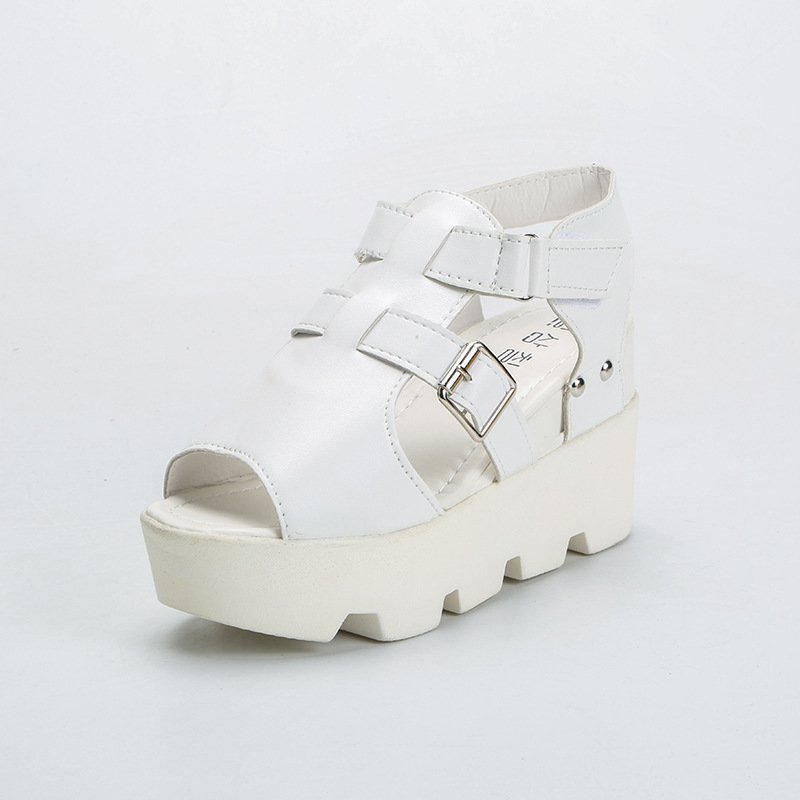 Summer Slope Velcro Fish Mouth Sandals