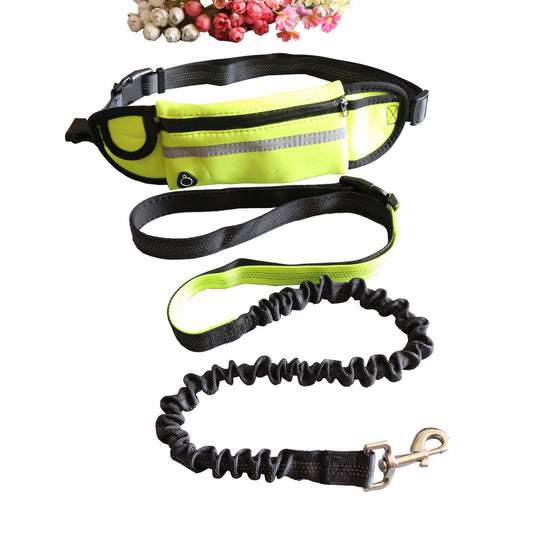 Pet Traction Rope Pocket Running Two-piece Suit