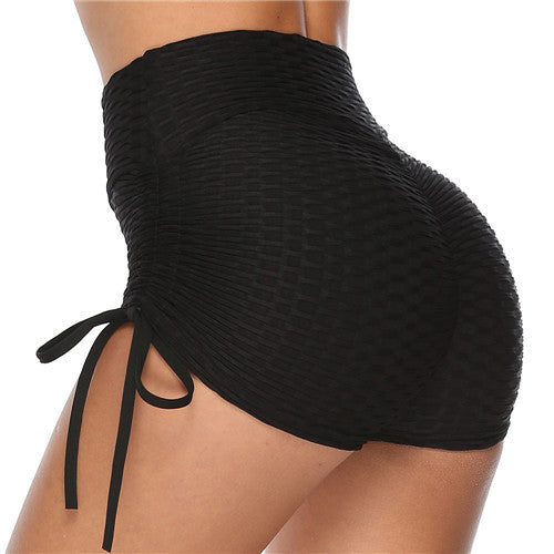 Amazon Jacquard Yoga Pants Hip Shorts Bandage Yoga Pants Bubble Pants