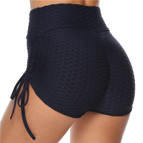 Amazon Jacquard Yoga Pants Hip Shorts Bandage Yoga Pants Bubble Pants