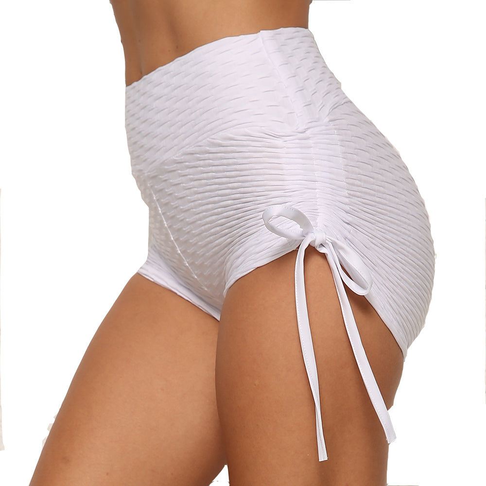 Amazon Jacquard Yoga Pants Hip Shorts Bandage Yoga Pants Bubble Pants