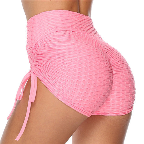 Amazon Jacquard Yoga Pants Hip Shorts Bandage Yoga Pants Bubble Pants