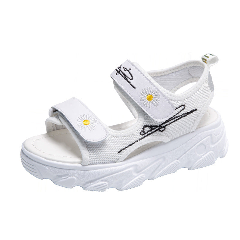 New Velcro Platform Platform Women'S Shoes Casual Beach Shoes