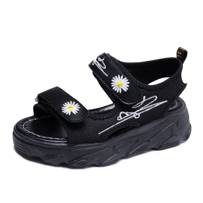 New Velcro Platform Platform Women'S Shoes Casual Beach Shoes