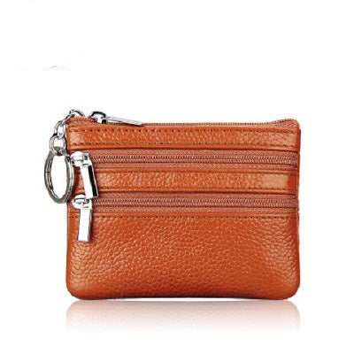 Porte-cartes En Simili Cuir Double Zippe