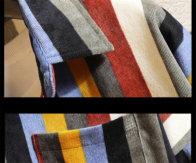 Striped Casual Long-sleeved Wild Youth Hip-hop Top