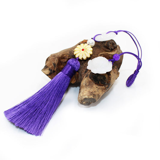 Cheongsam Hanfu Pressed Lapel Fringed Tassel Pendant Retro Chinese Safe Button